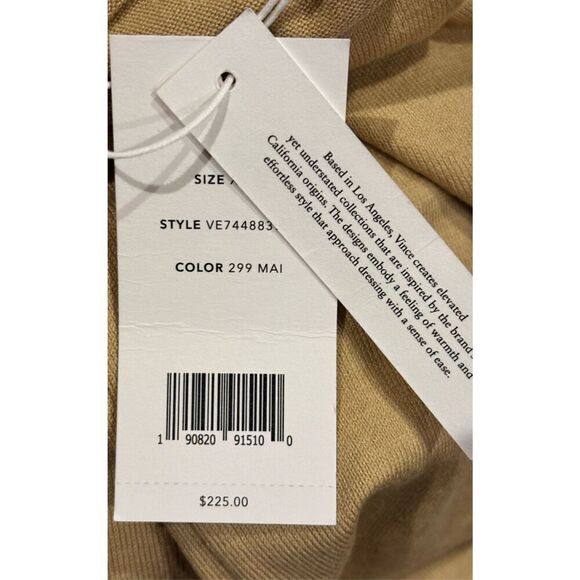 Vince Wrap Waist Sleeveless Dress in Maize NWT Size 3XL - Picture 6 of 7